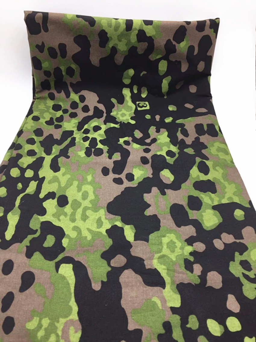 Reversible Plane Tree NO.3 Camouflage Fabric Fine Canvas Cloth 100% Cotton