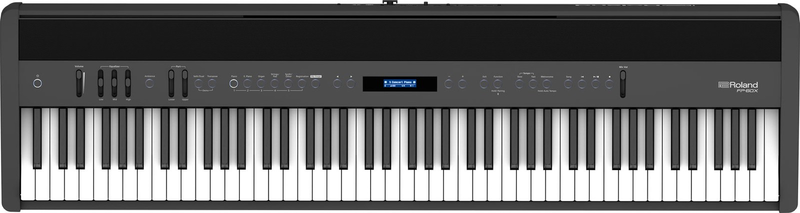 Roland FP-60X Digital Piano - Black w/ Adjustable Stand
