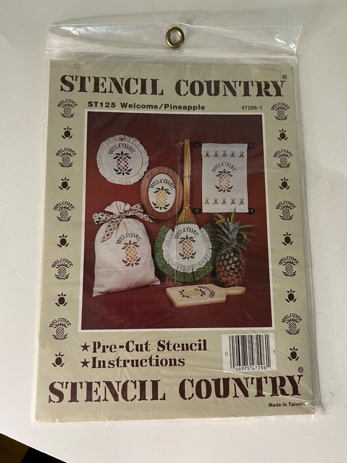 Pineapple Bundle Card Holder ... Stencil ... Notepad & Pen ... Paper Weight