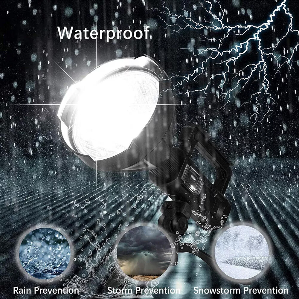 Spotlight 9000000 Lumens Handheld Hunting Flashlight Led Spot light Rechargeable