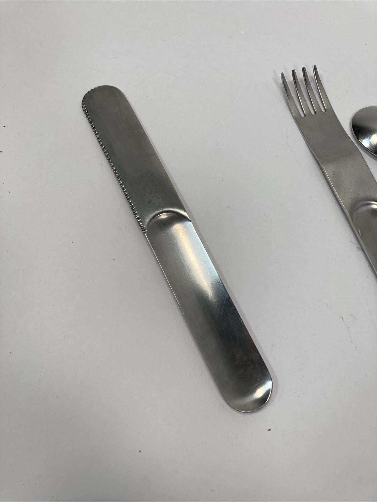Mono-clip Stainless Flatware Set Peter Raacke Design*Missing large spoon in set*