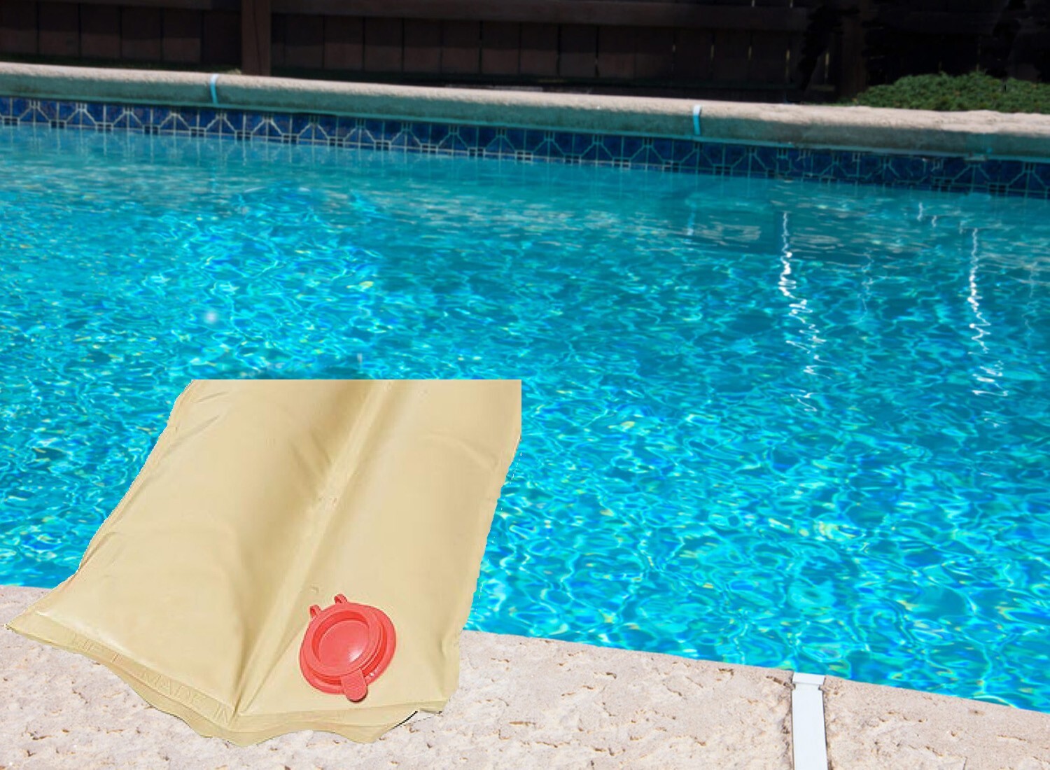 10' Heavy Duty Double Chamber Tan Swimming Pool Water Bag - (Choose Quantity)