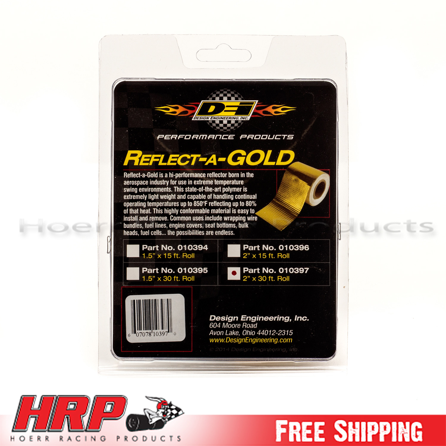 DEI 010397 Reflect-A-GOLD 2" x 30' Tape Roll