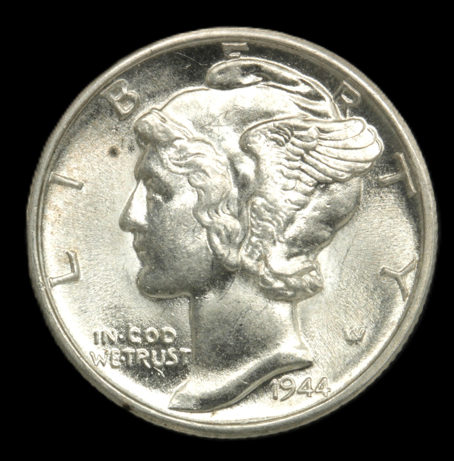 1944-S 10C Mercury Dime- Choice Gem BU - SMH 2014