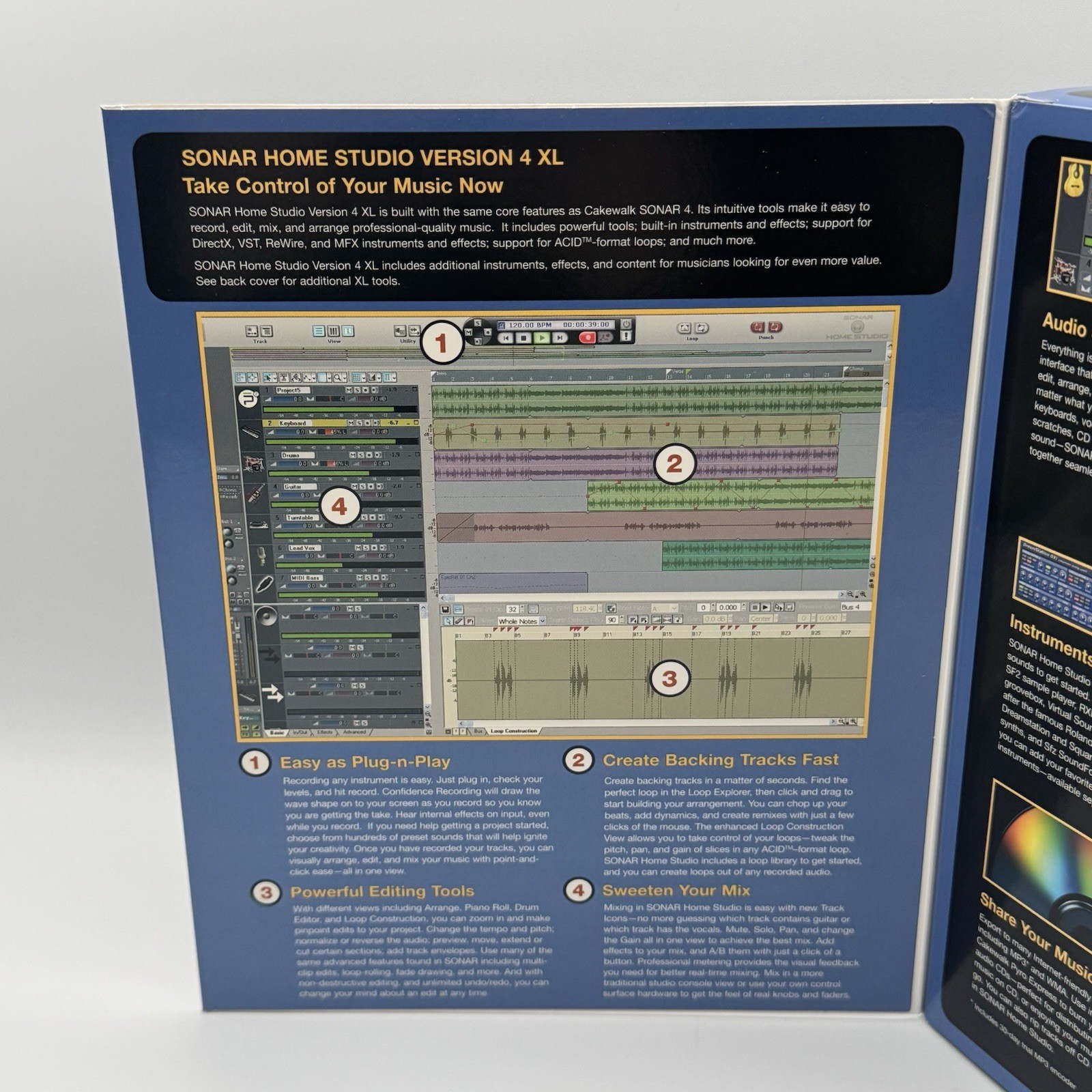 Cakewalk Sonar Home Studio Version 4 XL Brand New Sealed Box