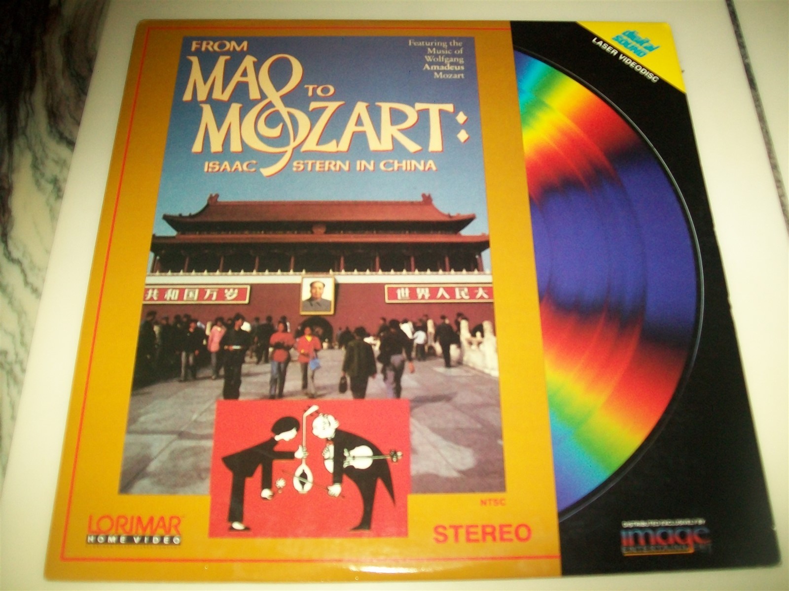 FROM MAO TO MOZART: ISAAC STERN IN CHINA Laserdisc LD EXCELLENT VERY RARE MUSIC