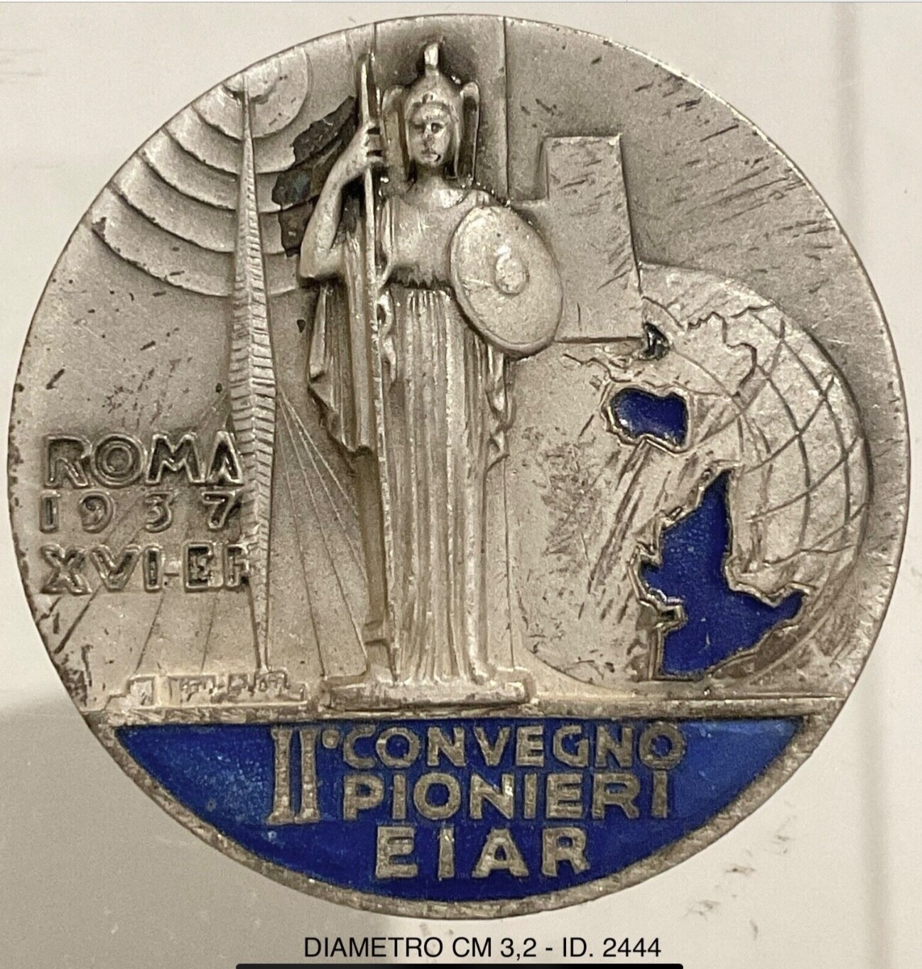 ROMA II° CONVEGNO PIONIERI RADIO EIAR DIST AUDIZIONI RADIOFONICHE REGNO D’ITALIA