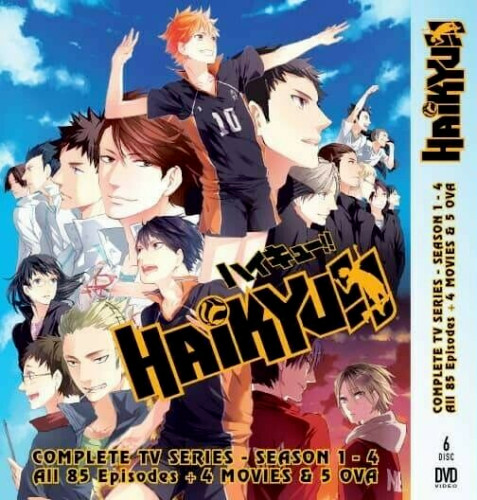 Haikyuu!! [Haikyu!!] Season 1-4 + 4 Movie + OVA DVD (Anime) (English Dub)