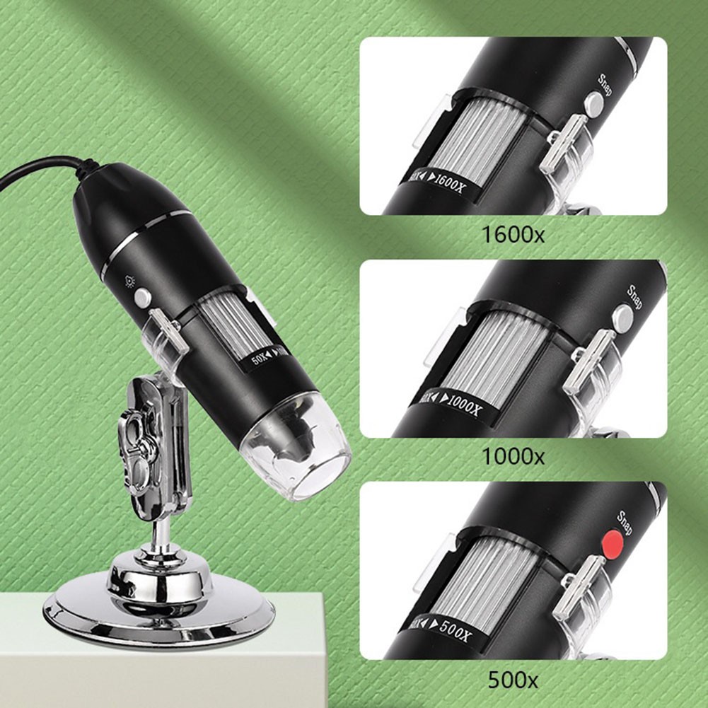 1600X Microscope 8LED Camera Magnifier Tool USB Digital for Android Mac Widows