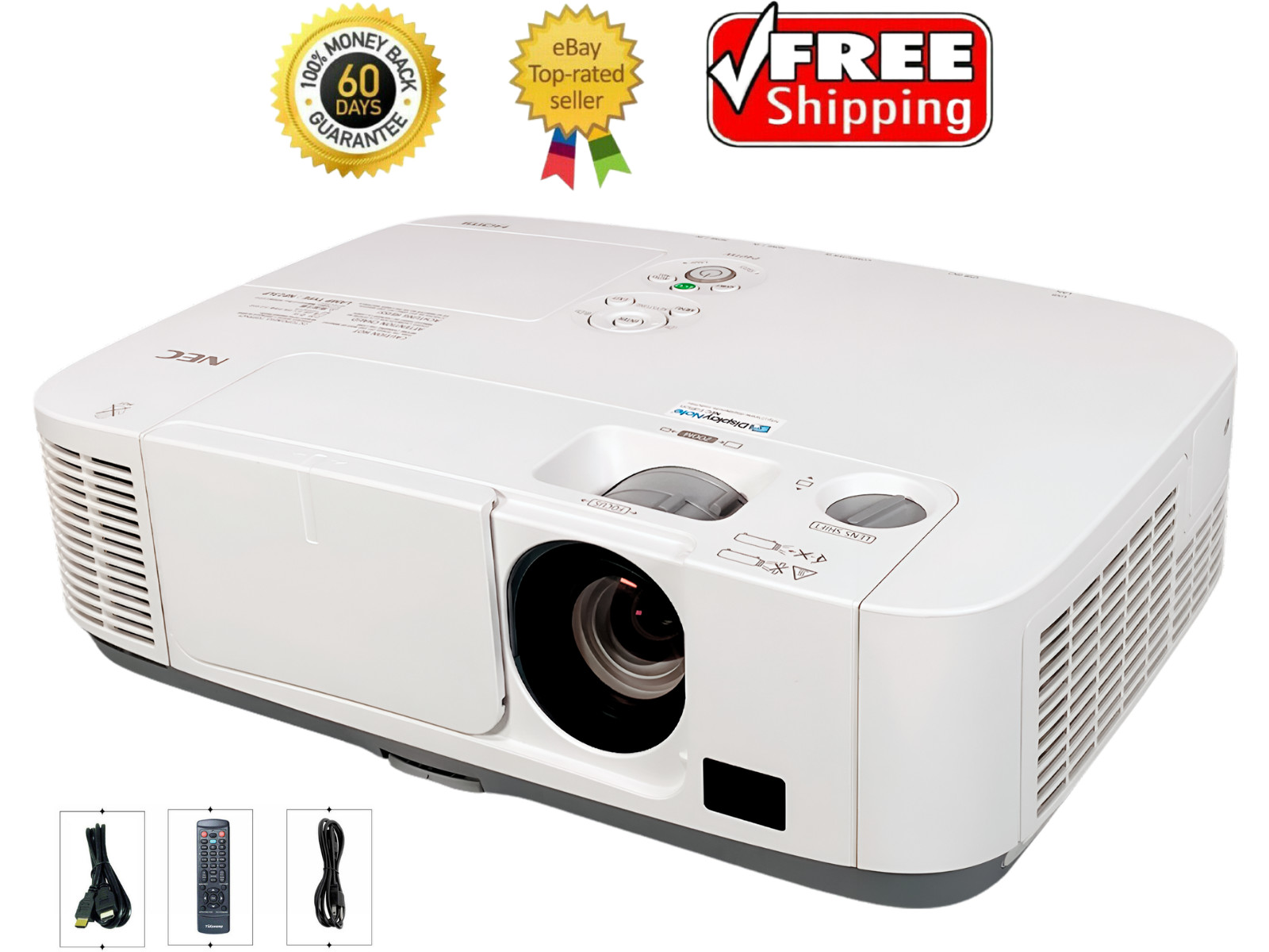 4000 Lumens 3LCD Projector for Karaoke Entertainment with Loud 16W Speaker HDMI