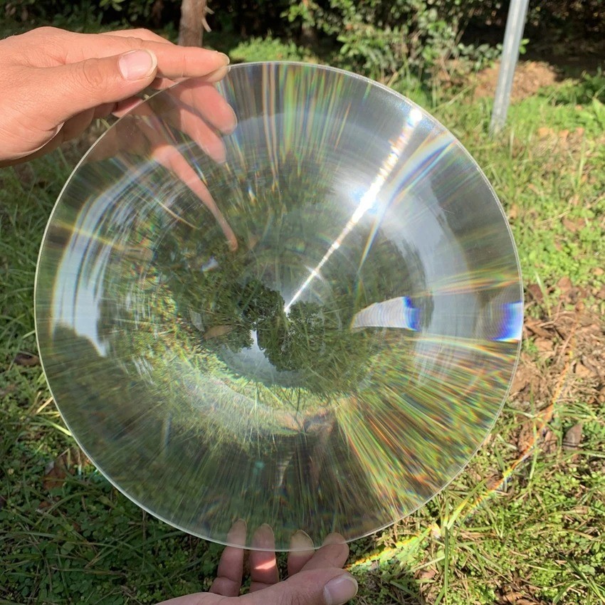 1PC 400mm Dia Large Optical PMMA Plastic Solar Fresnel Lens Solar Concentrator