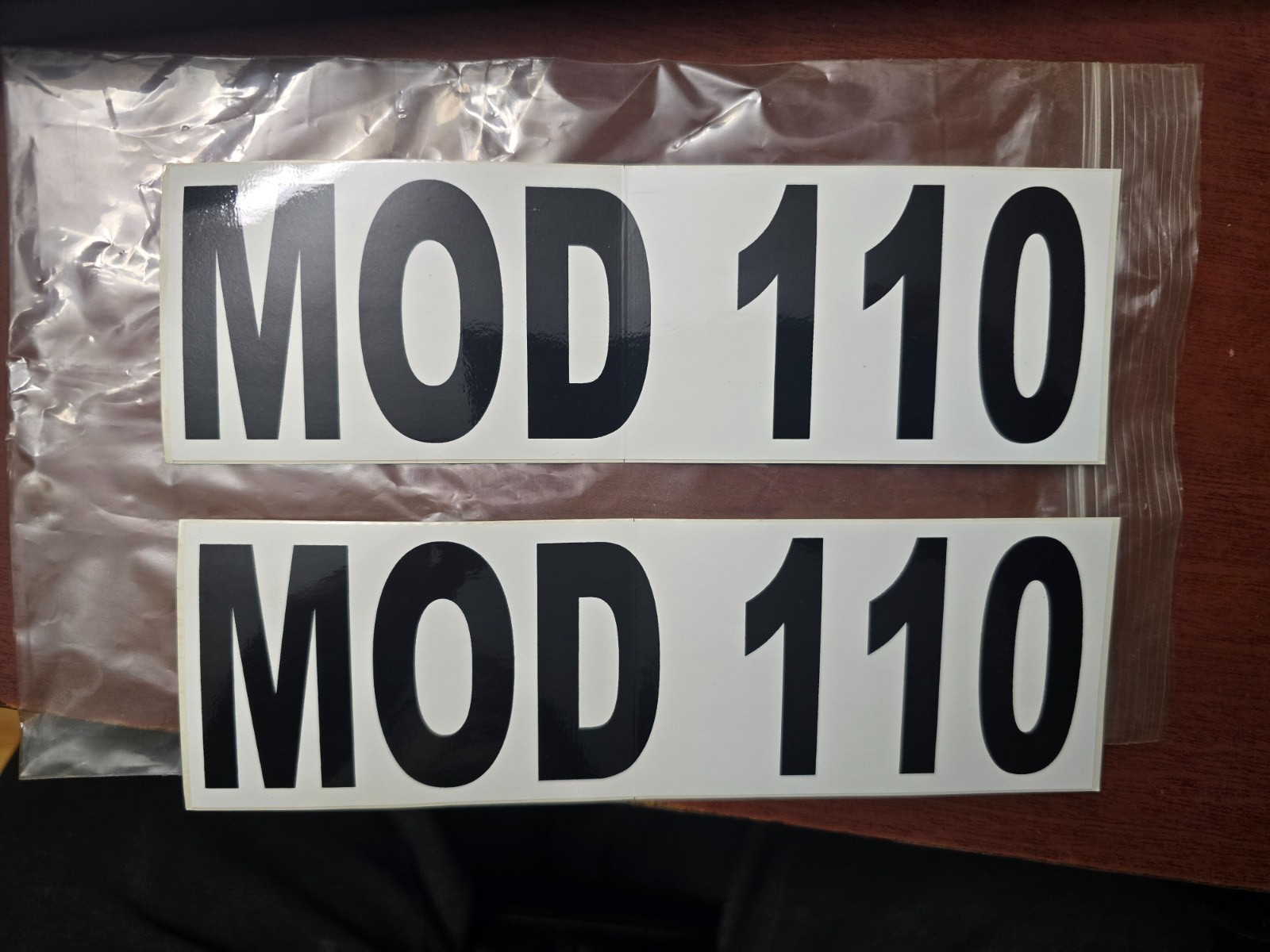 Set of 2 MOD 110 Maximum Operating Depth Dive Stickers for Tanks/Cylinders