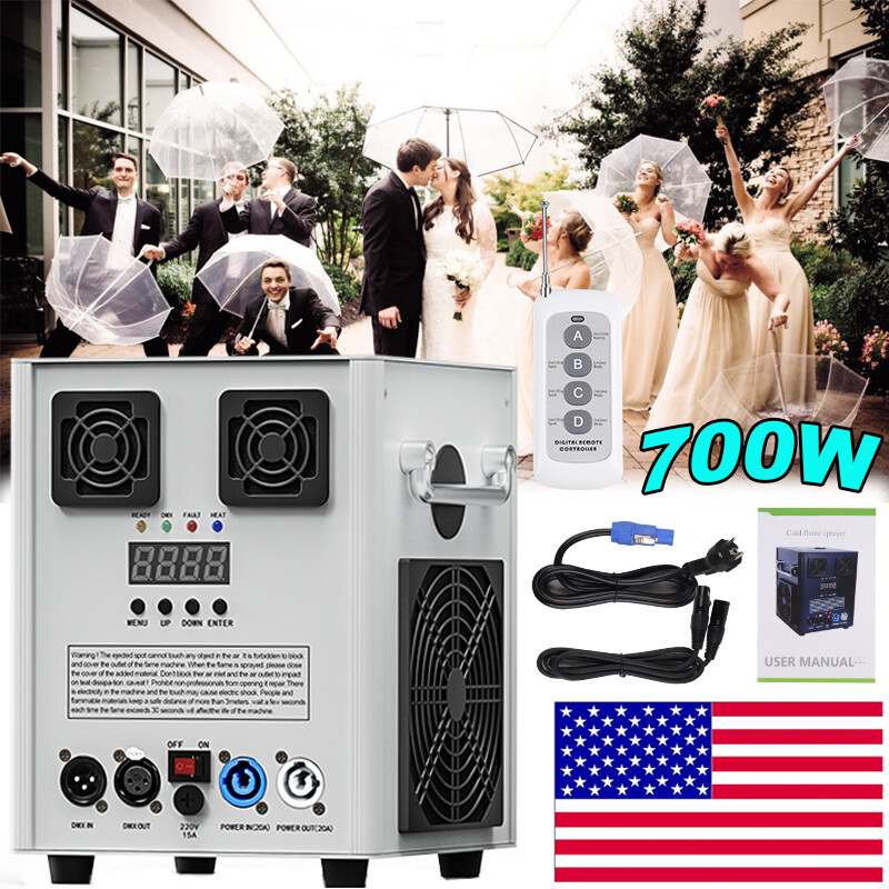 700W Cold Spark Firework Machine Stage Effect DMX Machine DJ Event Club Wedding