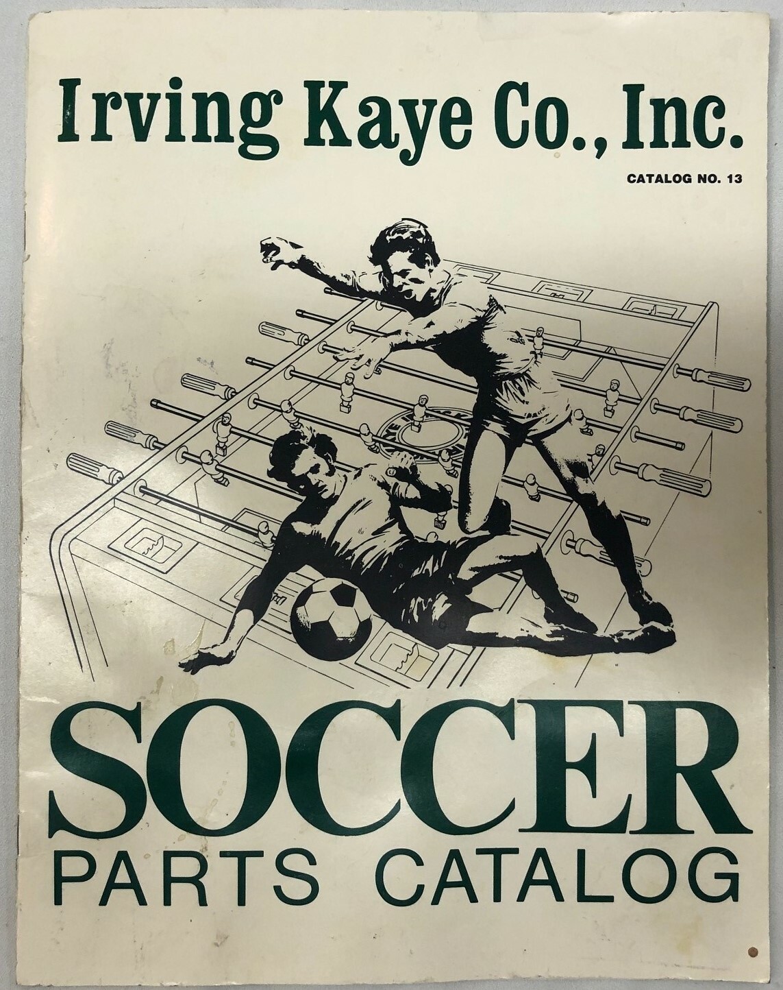 Rare Vintage Irving Kaye Soccer Parts Catalog #13 Foosball Brooklyn NY c1968