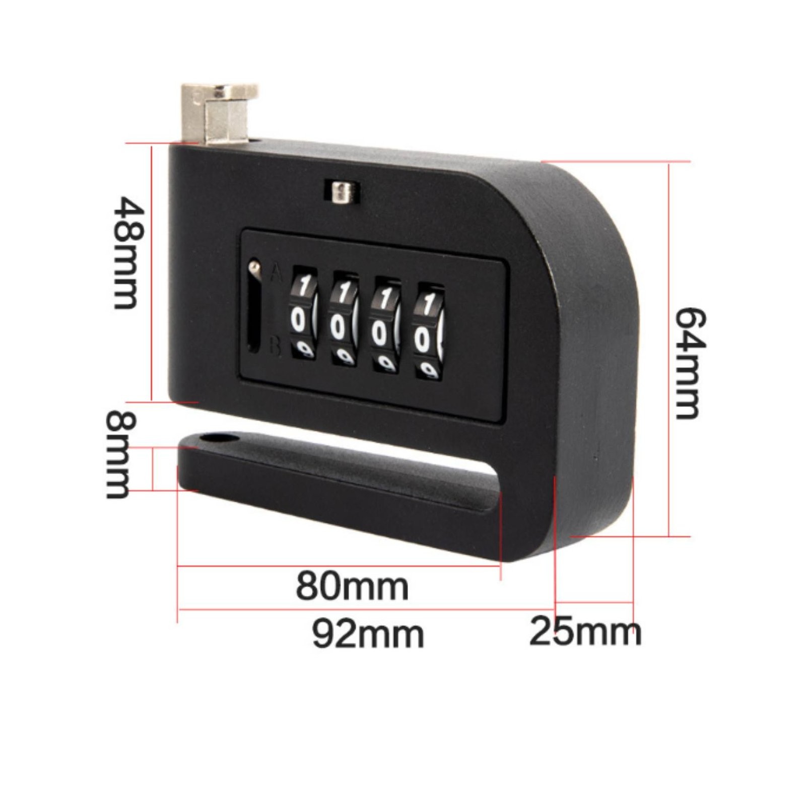 Motorcycle Disc Brake Security Device Rustresistant for Cyclists