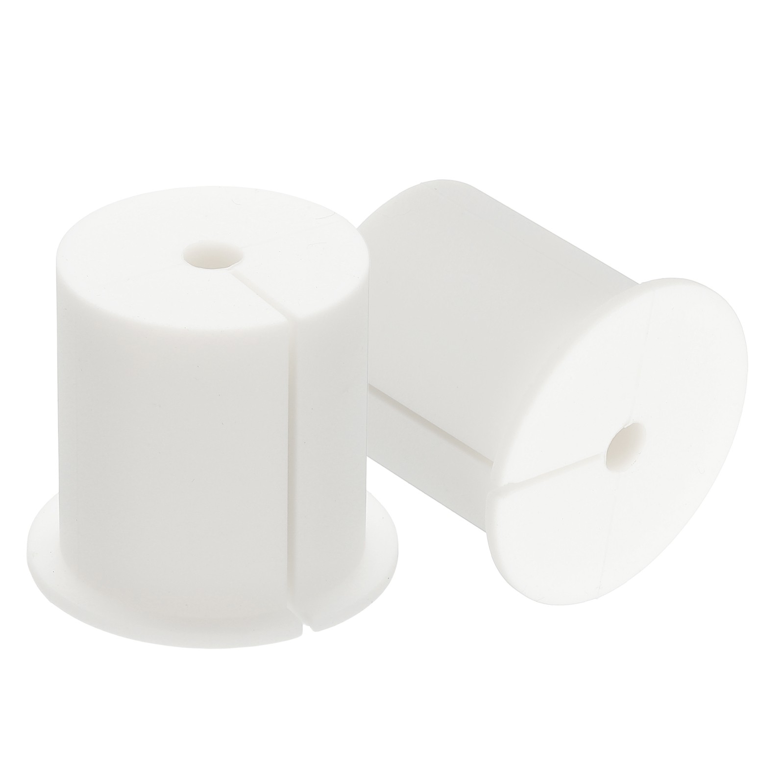 2 Pcs 1-3/8" Wall Grommet Cable Routing Kit for 0.26" (6.5mm) Hole, White