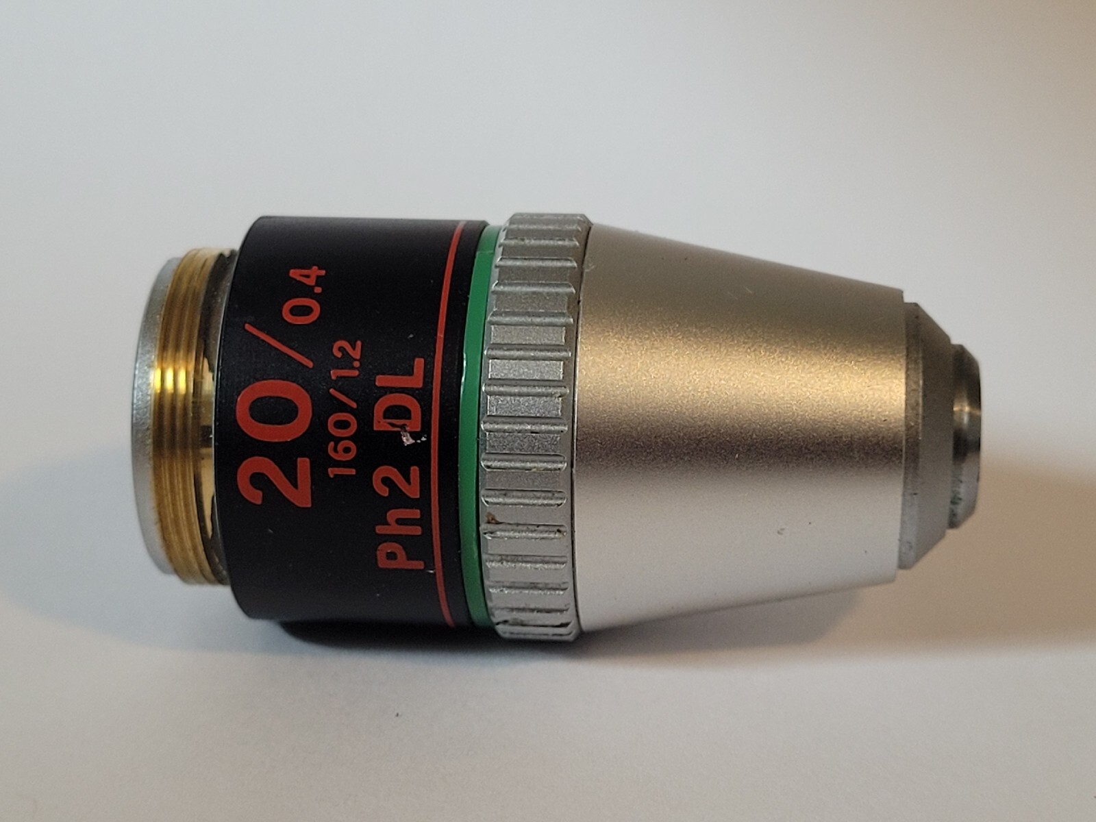 Nikon PH2 20 DL 0.4 160 / 1.2 microscope objective lens