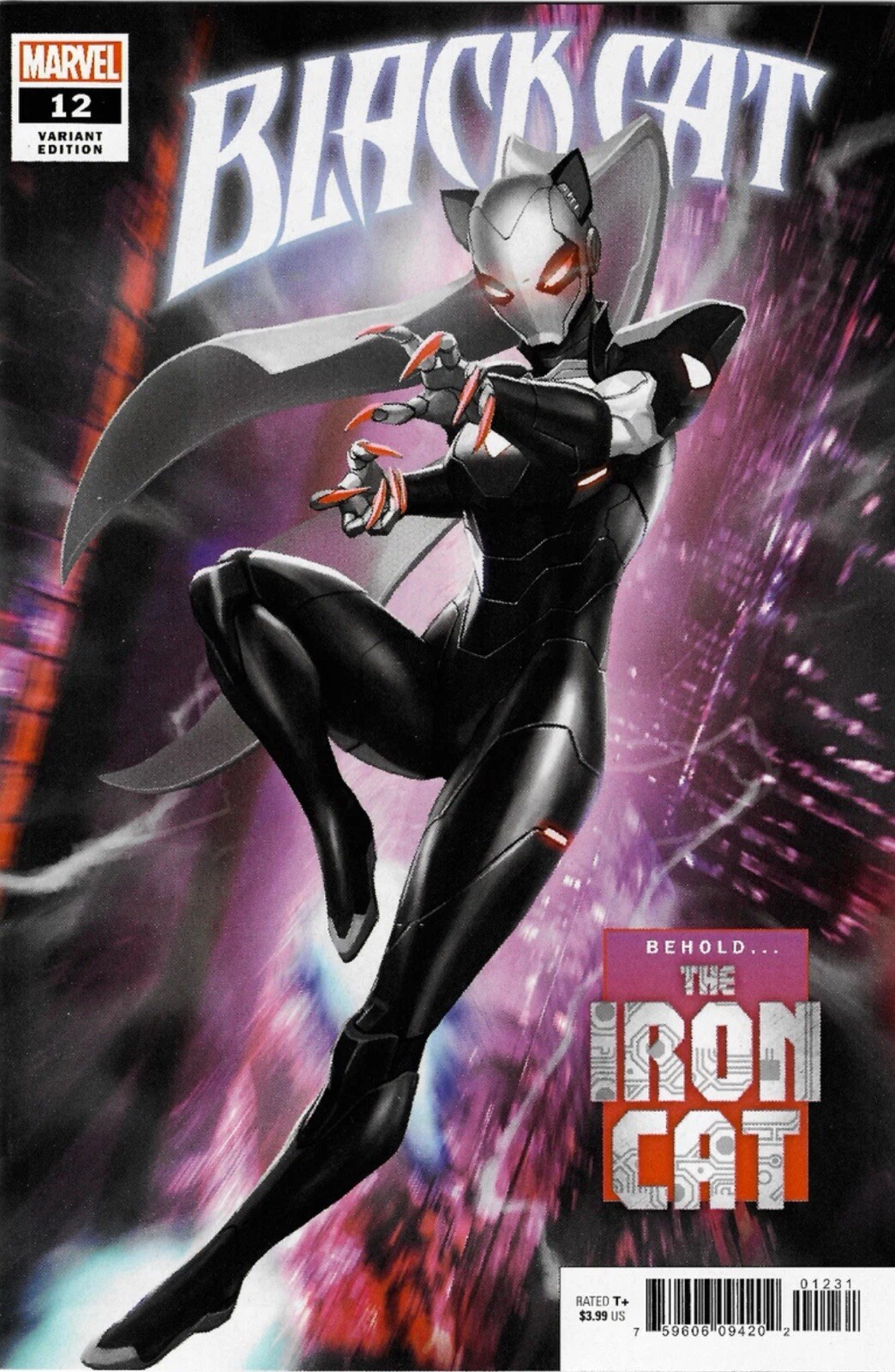 Black Cat #12 CVR C Skan Variant NM - 🔑 First Iron Cat Cover NM (Oct. 2020) 🔥