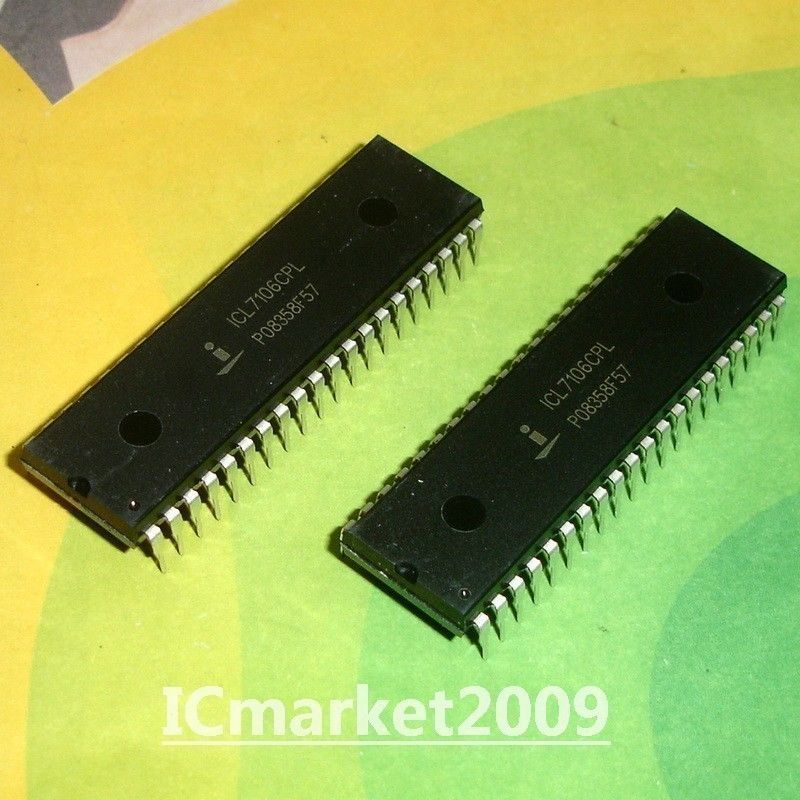 2 PCS ICL7106CPLZ DIP-40 ICL7106 ICL7106CPL LCD/LED Display A/D Converters Chip