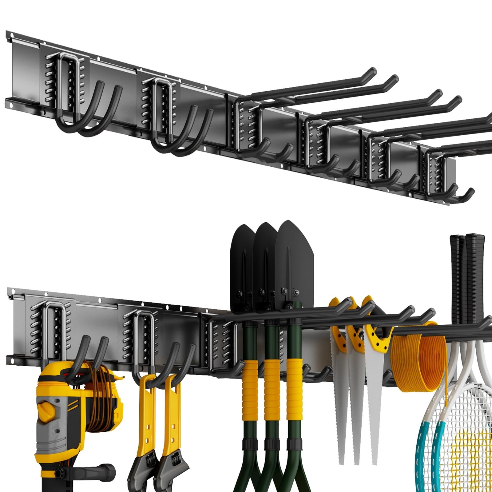 Garage Wall Organizer Wall Mount, 48inch Heavy Duty Garden Tool organizer Sto...