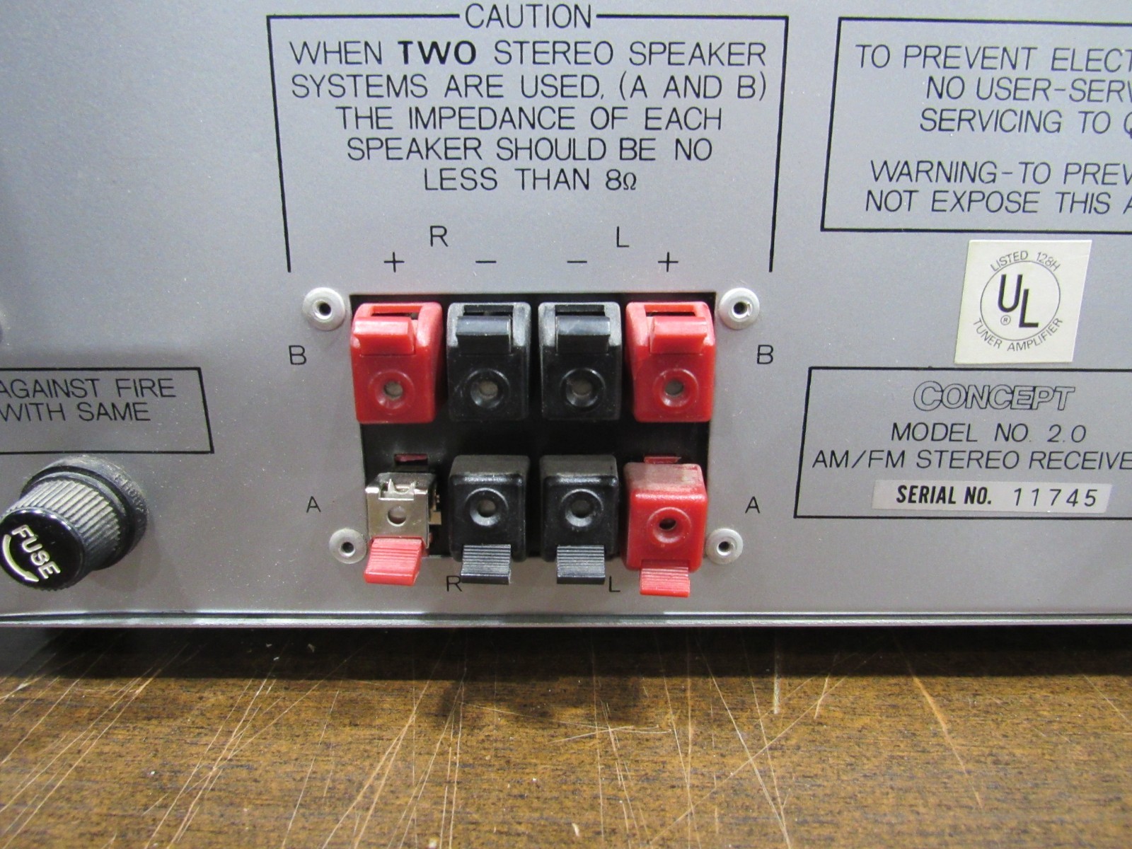 Concept 2.0 AM/FM Stereo Receiver **TESTED**