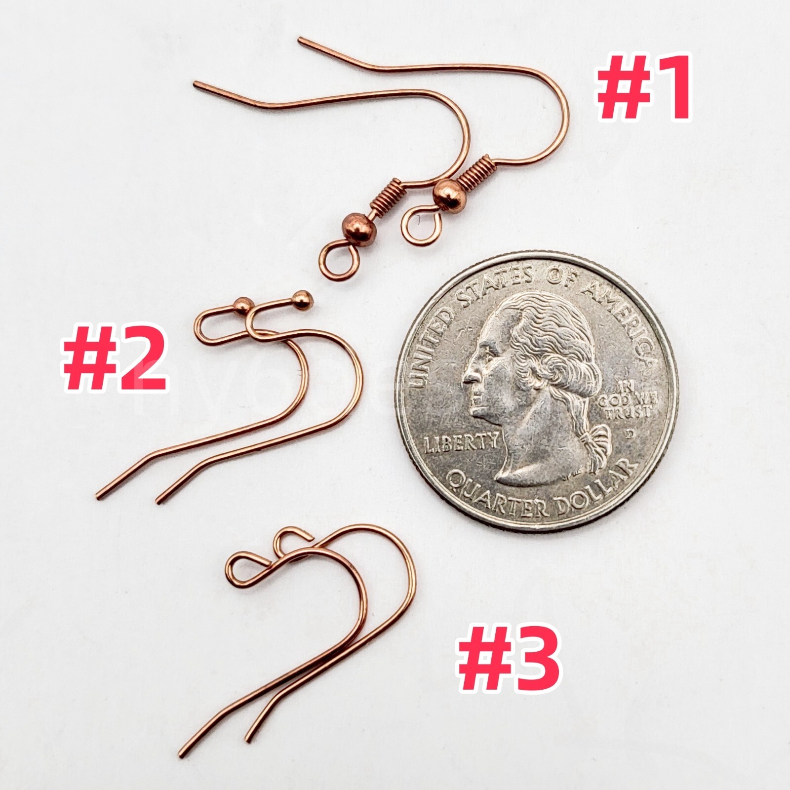 20mm Rose Gold Plated Earwire Coiled Earring Findings Fish Hooks 20pcs Wire Hook