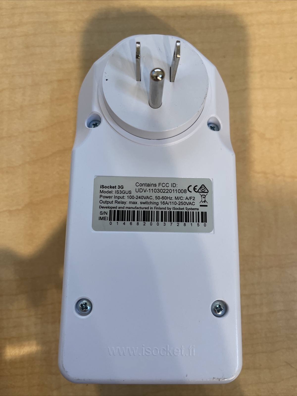 iSocket Smart Sockets IS3GUS. Wireless, Mobile-Compatible, Rechargeable NO SIM