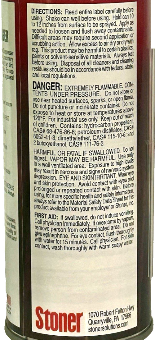 STONER A555 Low Odor Mold Cleaner Degreaser 10 oz LIQUIDATION LOT (6-PACK) - New