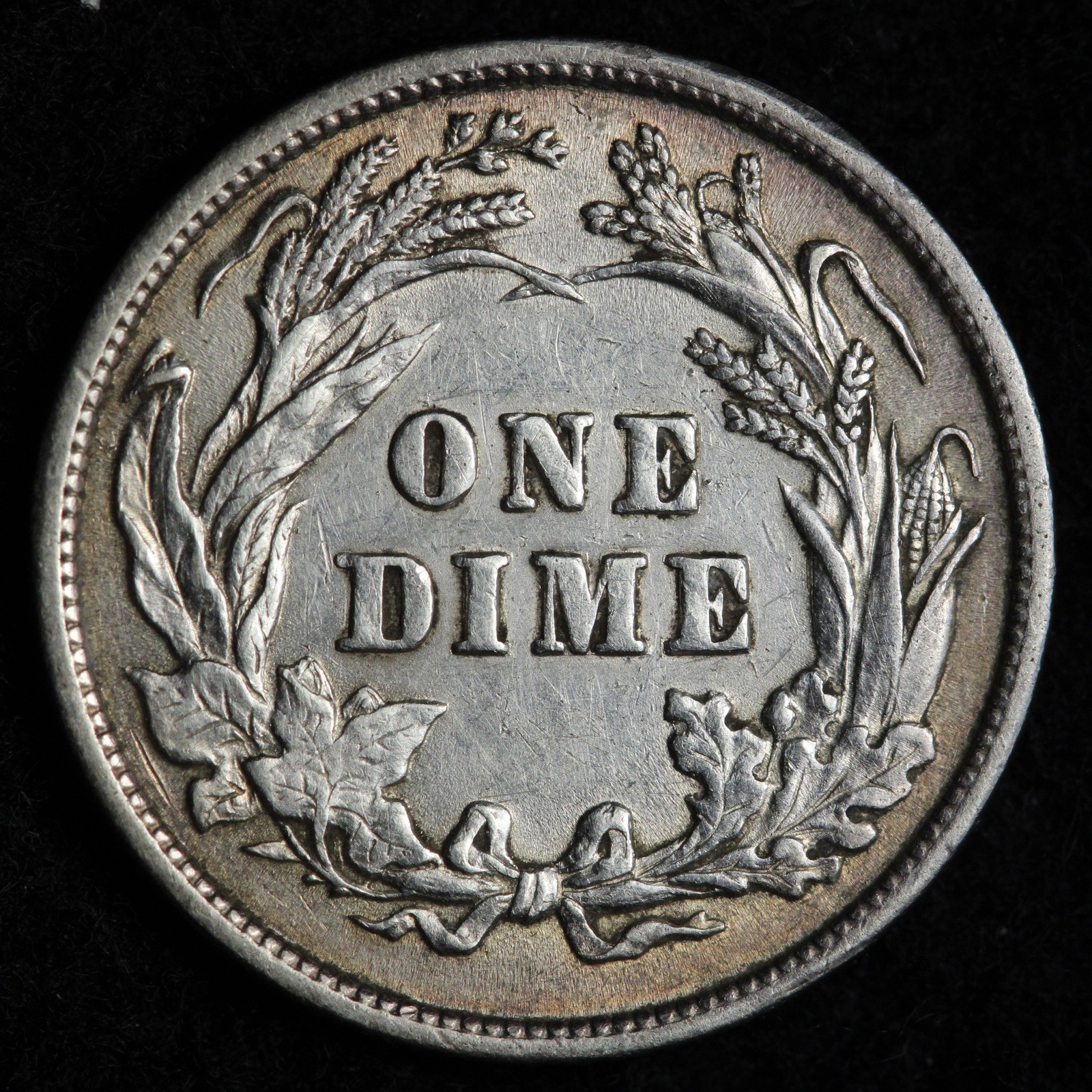 1897 Barber Silver Dime AU E315 GQDEA