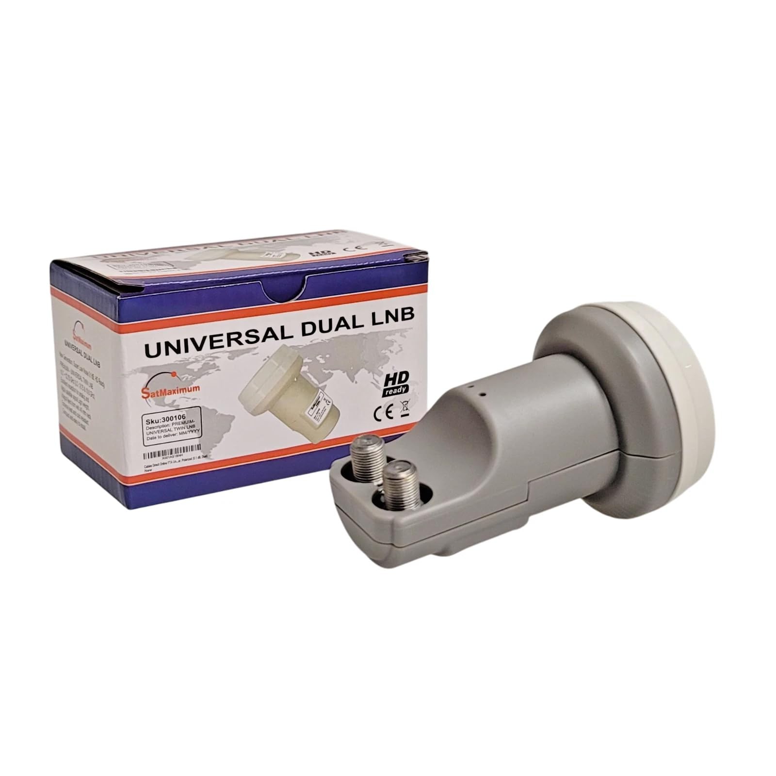 Universal Dual LNB 0.1db Polarized HD Digital Satellite Signal Receiver for D...