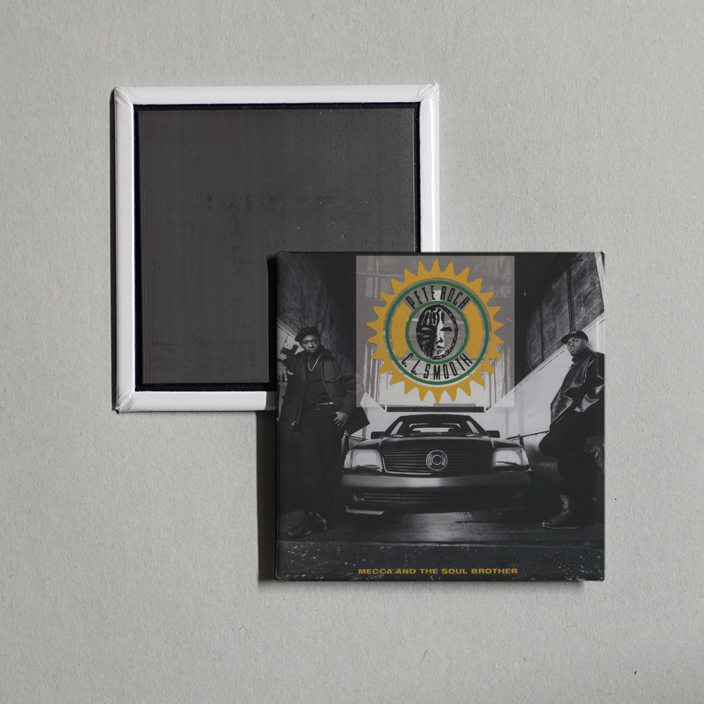 Pete Rock & C.L. Smooth - Mecca And The Soul Br Album Cover Locker Fridge Magnet
