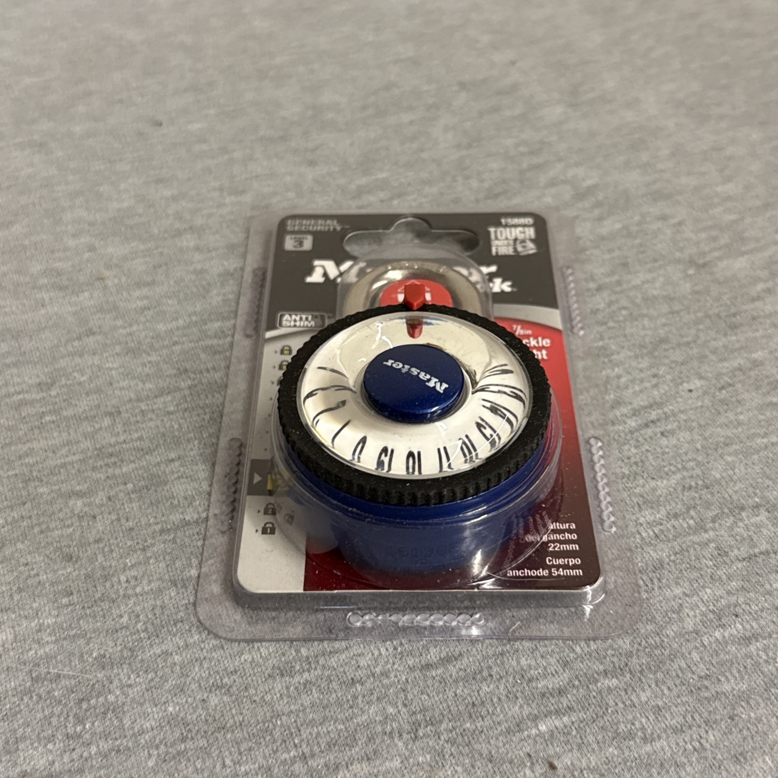 Master Lock 1588D EZ Read EZ Dial Magnification Blue Combination Lock - (3-PACK)