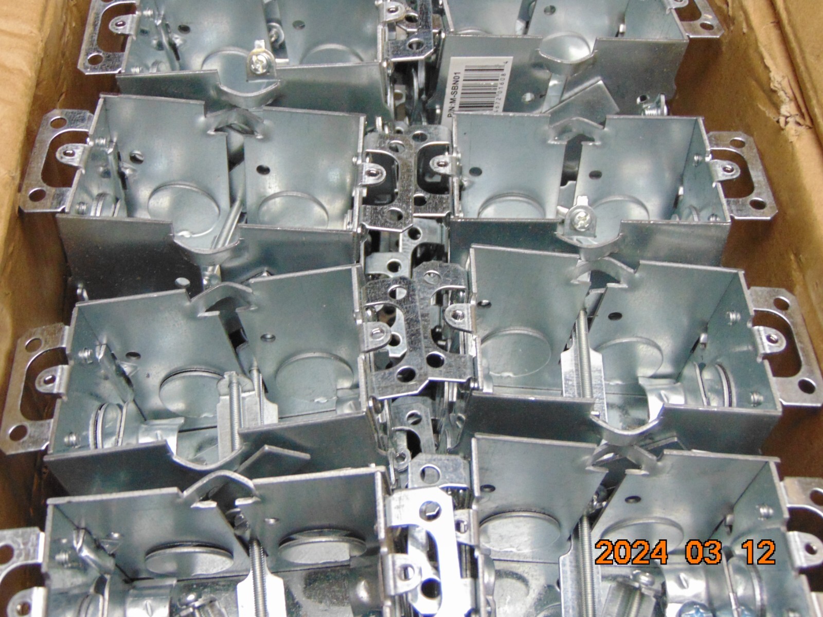 (LOT OF 50) Old Work Metal Electrical Switch Boxes 1 Gang 3" x 2" CUT IN