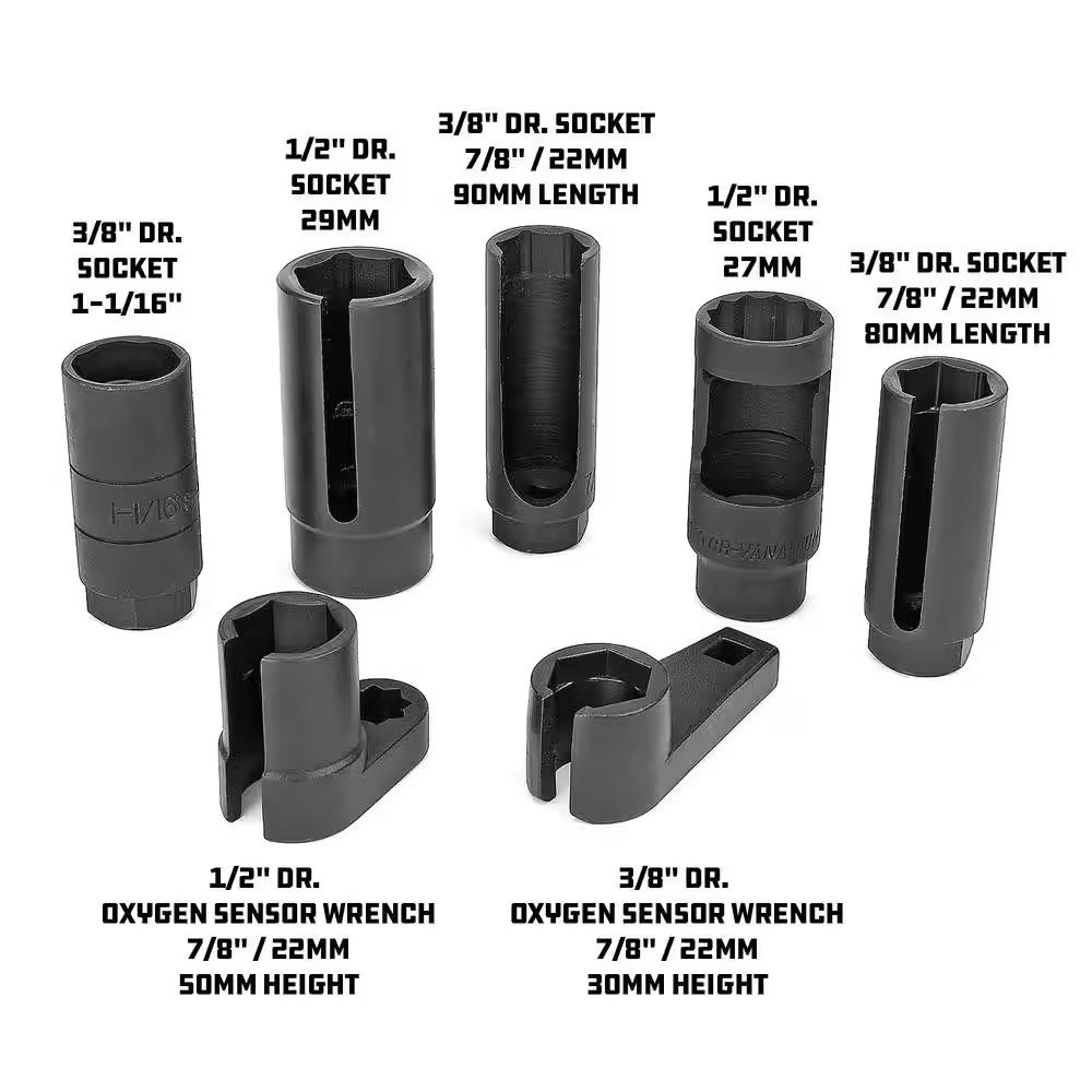 7-Piece Automotive Sensor Socket Kit