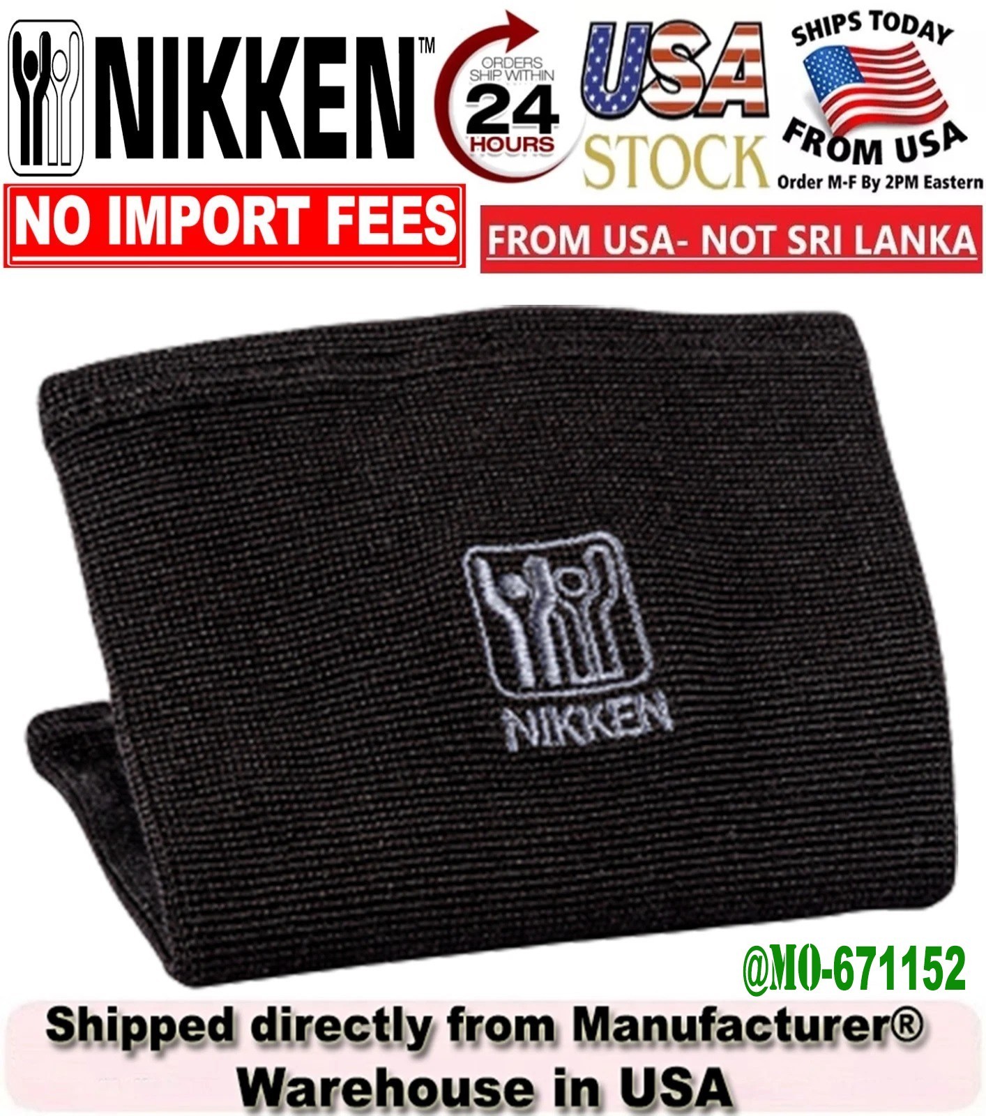 Nikken KenkoTherm® Knee Wrap (All Size) - Knee Support Washable - New in Box🔥🔥