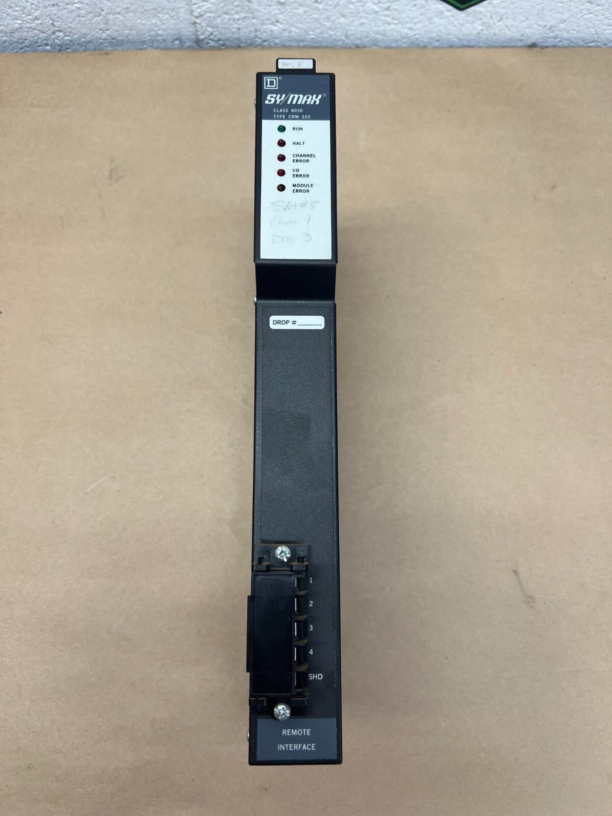 Square D CRM222 5VDC SY/MAX Interface Module, Class 8030 - Lot of 3