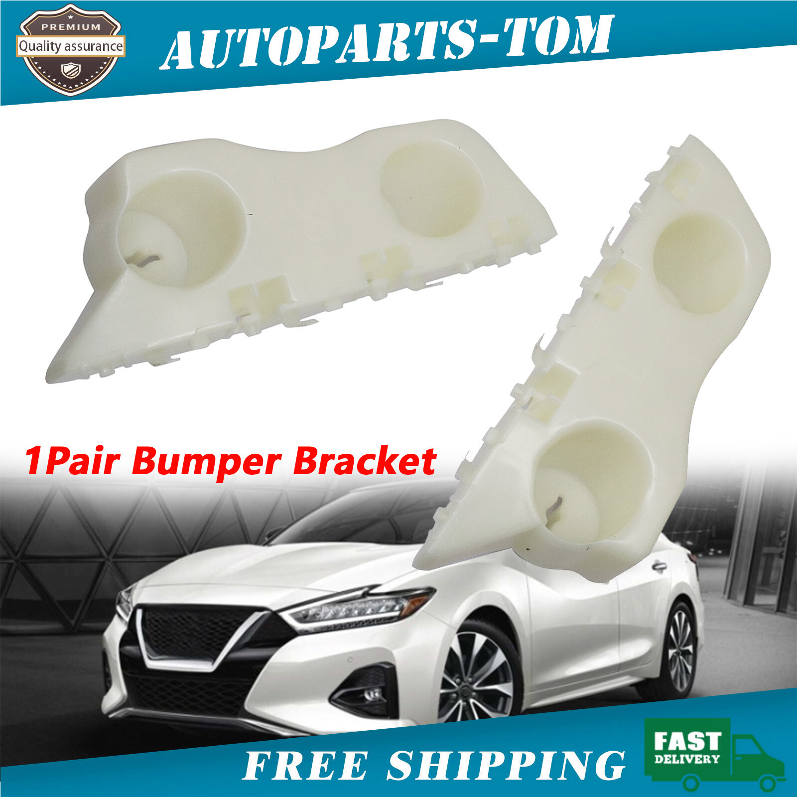 New For 2016-2020 Nissan Maxima Front Bumper Fender Brackets (Left And Right)