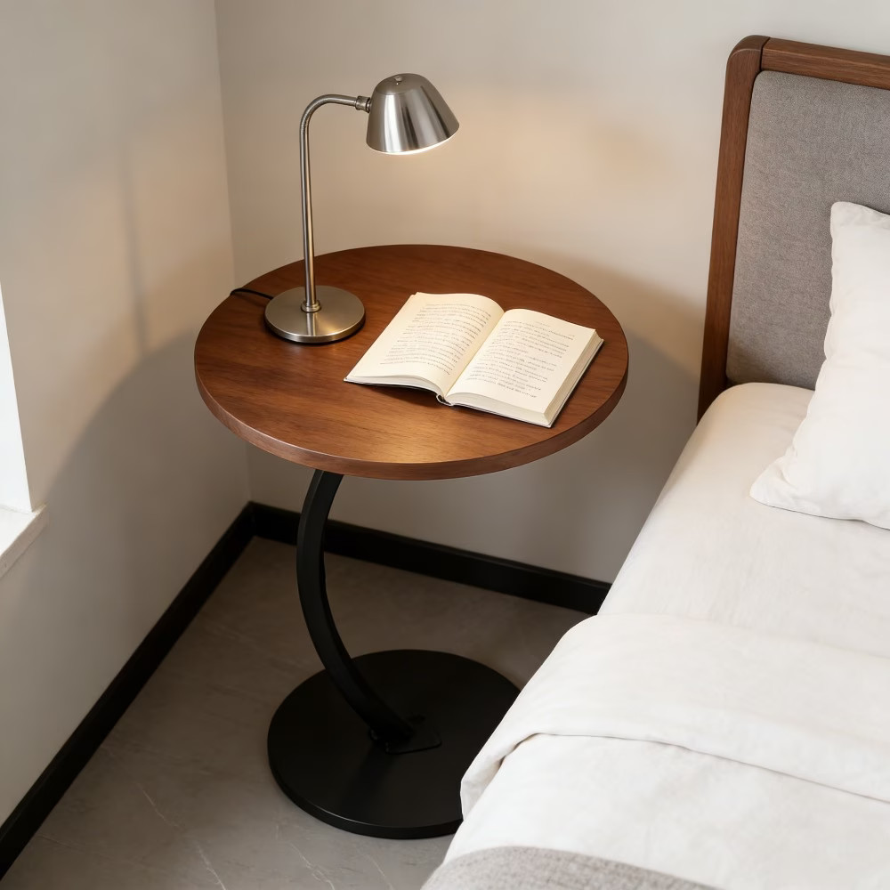 Bedroom Nightstand Side Table Minimalist Sofa Round Side Table Lightweight New
