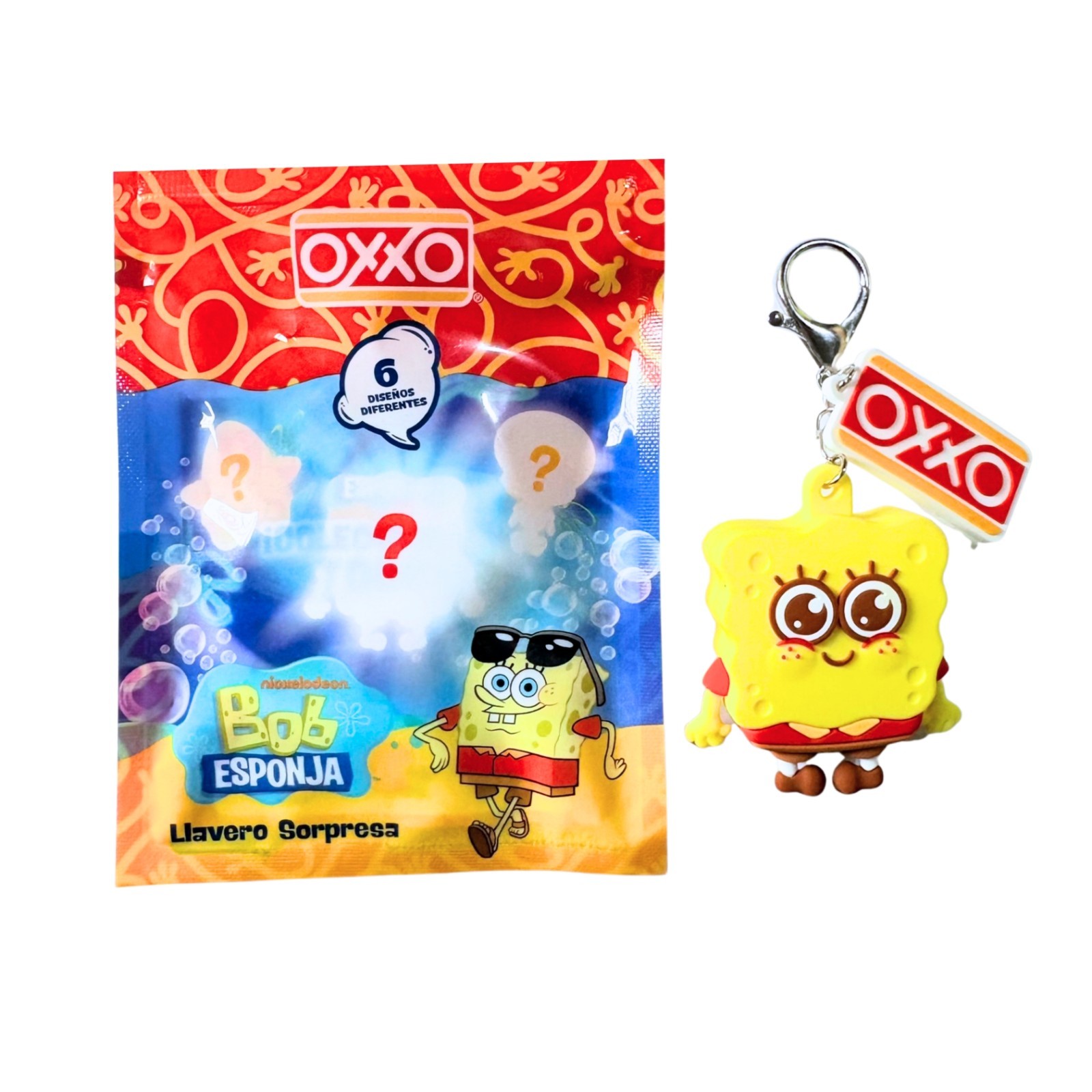 OXXO SpongeBob SquarePants Keychain (Mexico Exclusive)