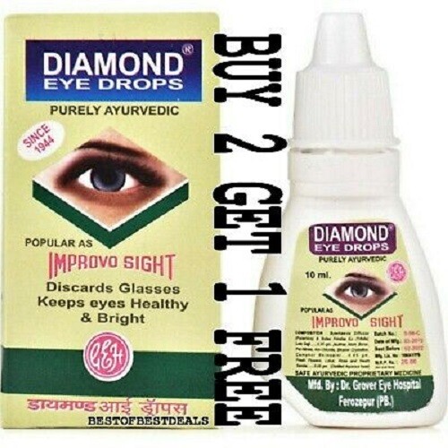 Diamond Eye Drops Ayurvedic For Healthy Eyes & Clear Vision BUY 2 GET 1 FREE