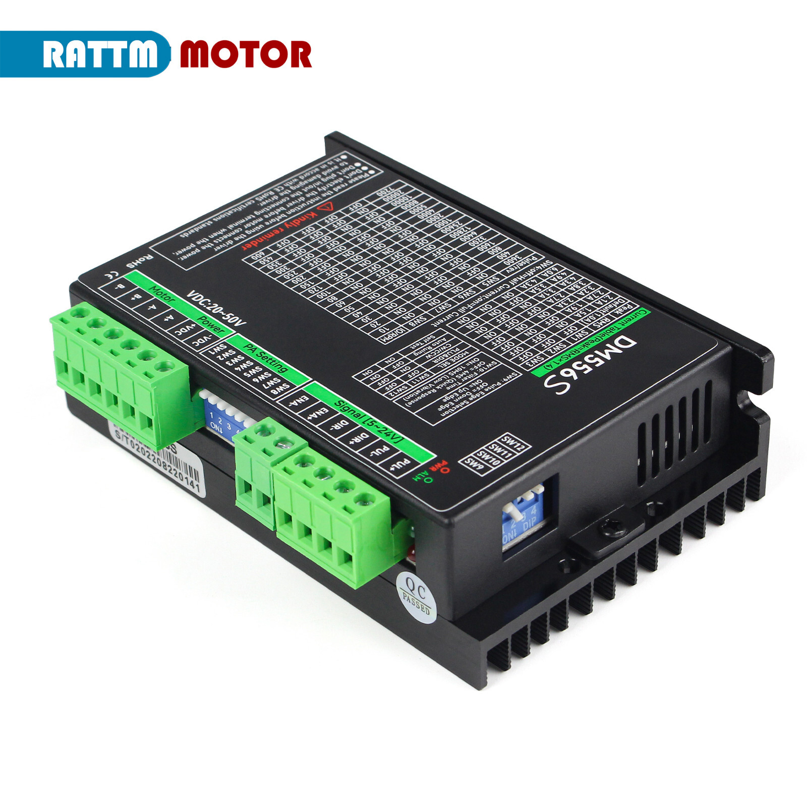 【US】 DM556S Stepper Motor Driver 20-50V DC 256 microstep 1-6A for Nema17/23/34