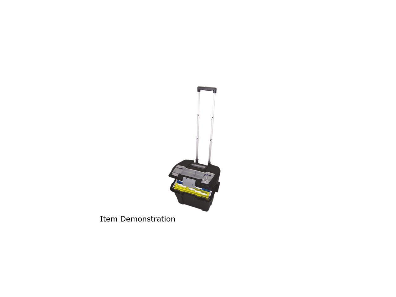 Storex Premium File Cart, 16-3/8 x 17 x 15, Black