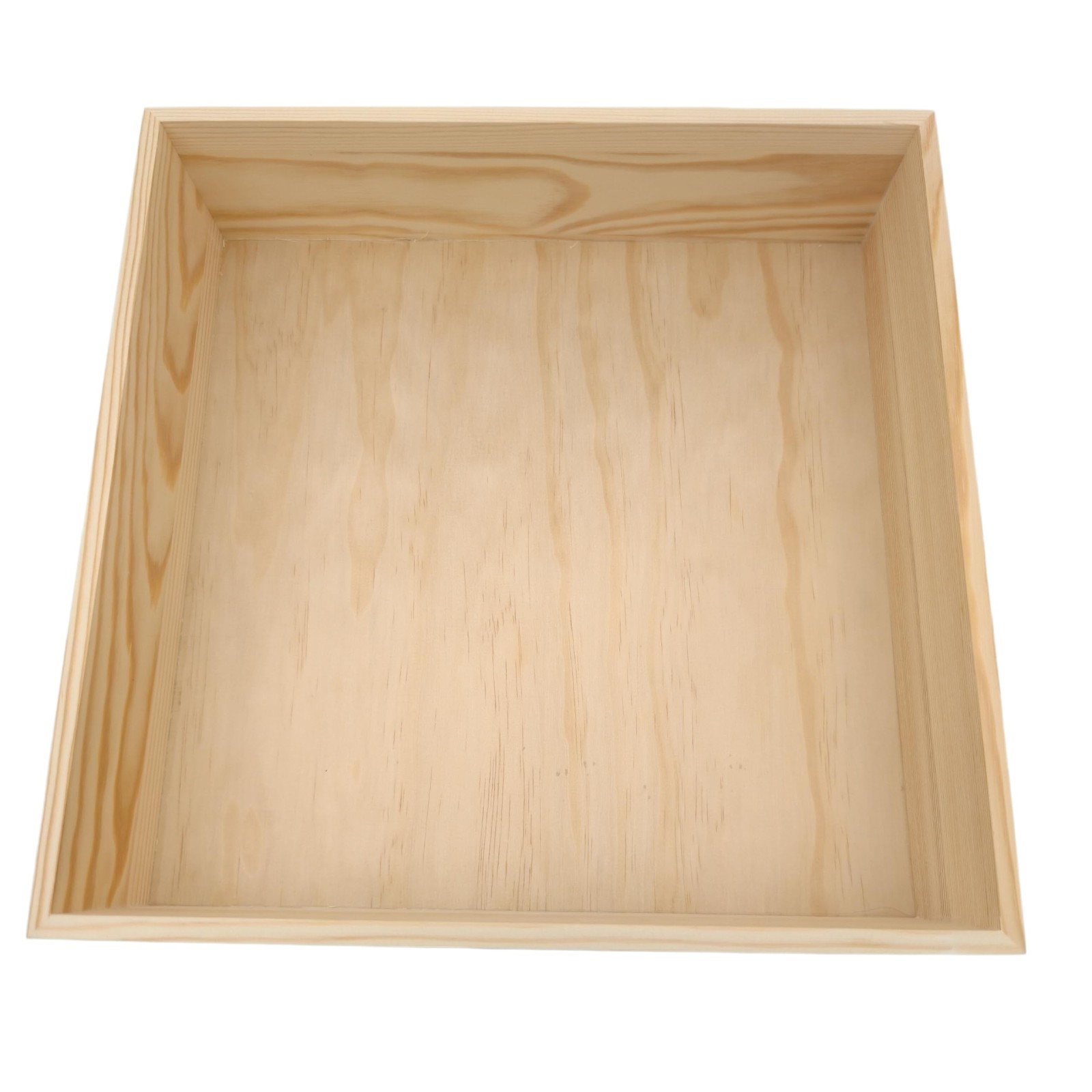 Anwoodola Wood Storage Box 11.81 x 11.81 x 3.15 in