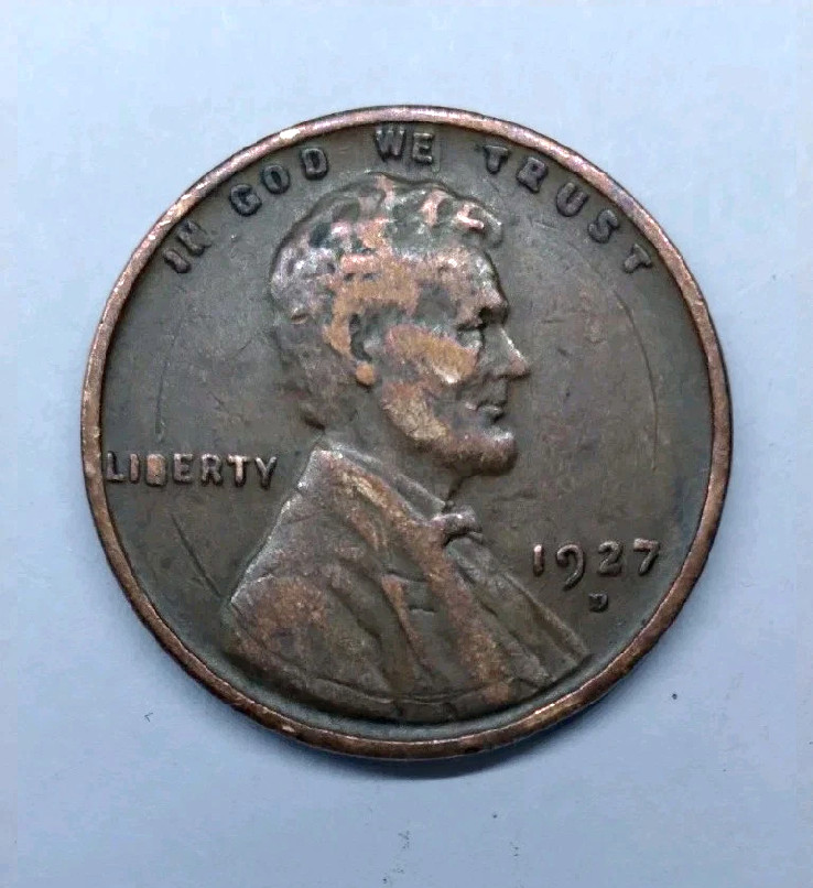 1927-D VF Lincoln Wheat Penny Cent -Very Fine Nice Detail #134