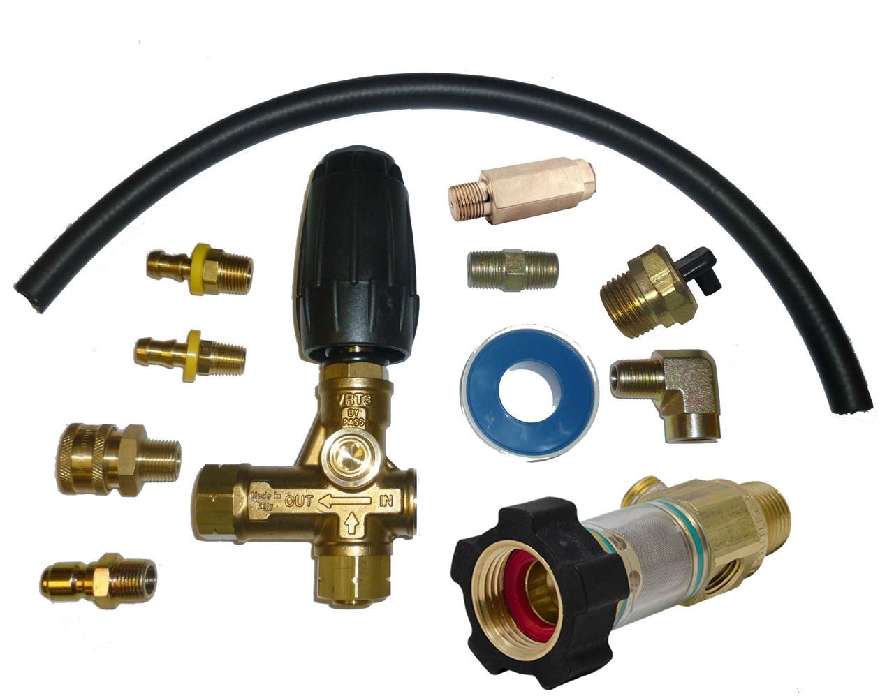 Mecline VRT3-310 Unloader Plumbing Kit - 4,495 PSI Max, Safety Relief 88.0134