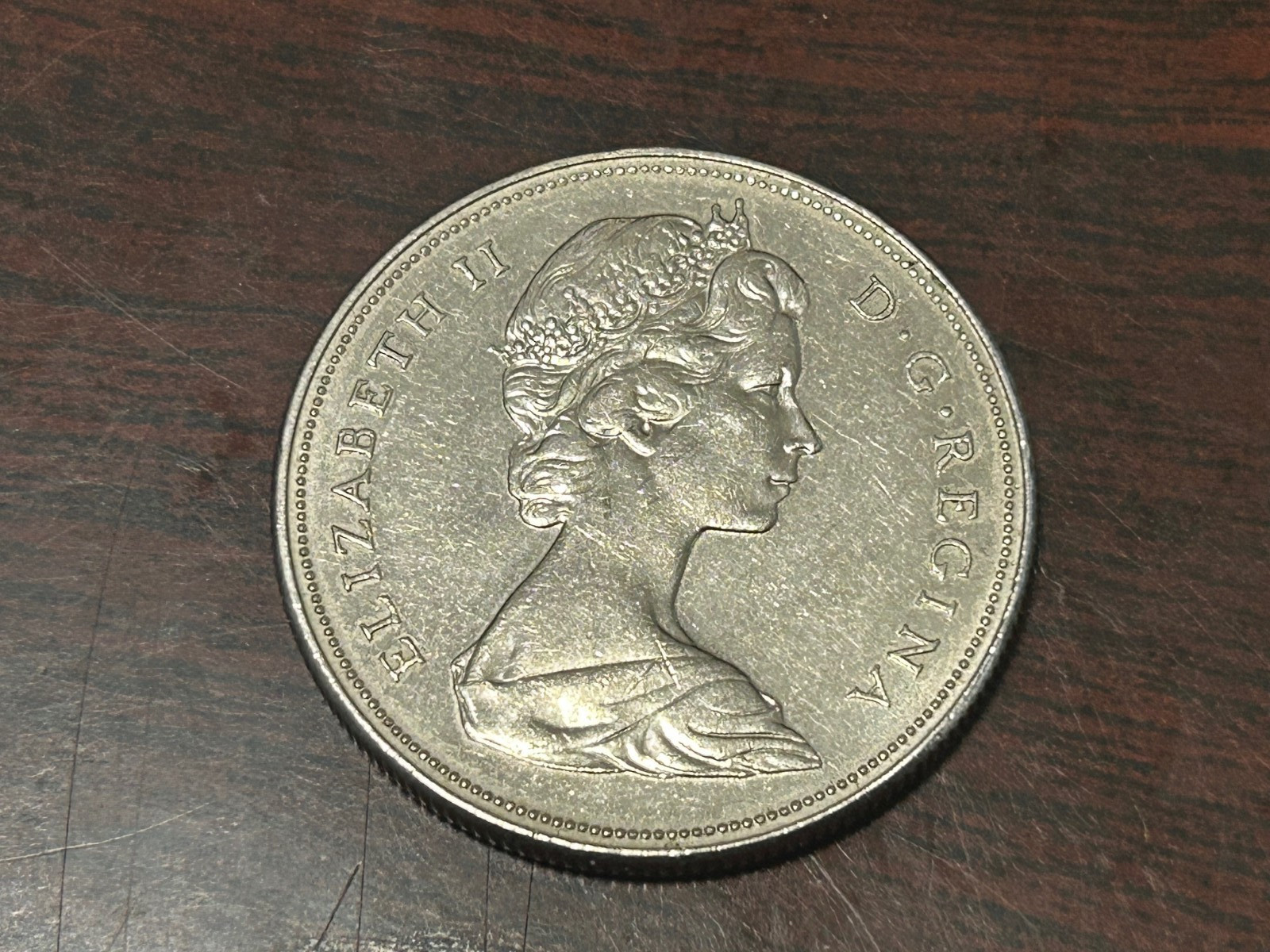 1972 QE II Canadian Dollar - Voyageur Coin