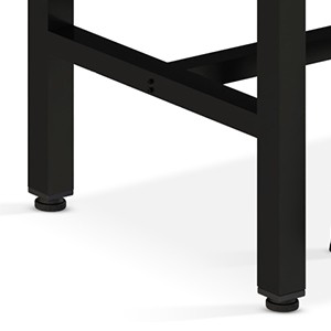 Industrial Pub Height Table with 2 PU Upholstered Stools,3-Piece Kitchen Table
