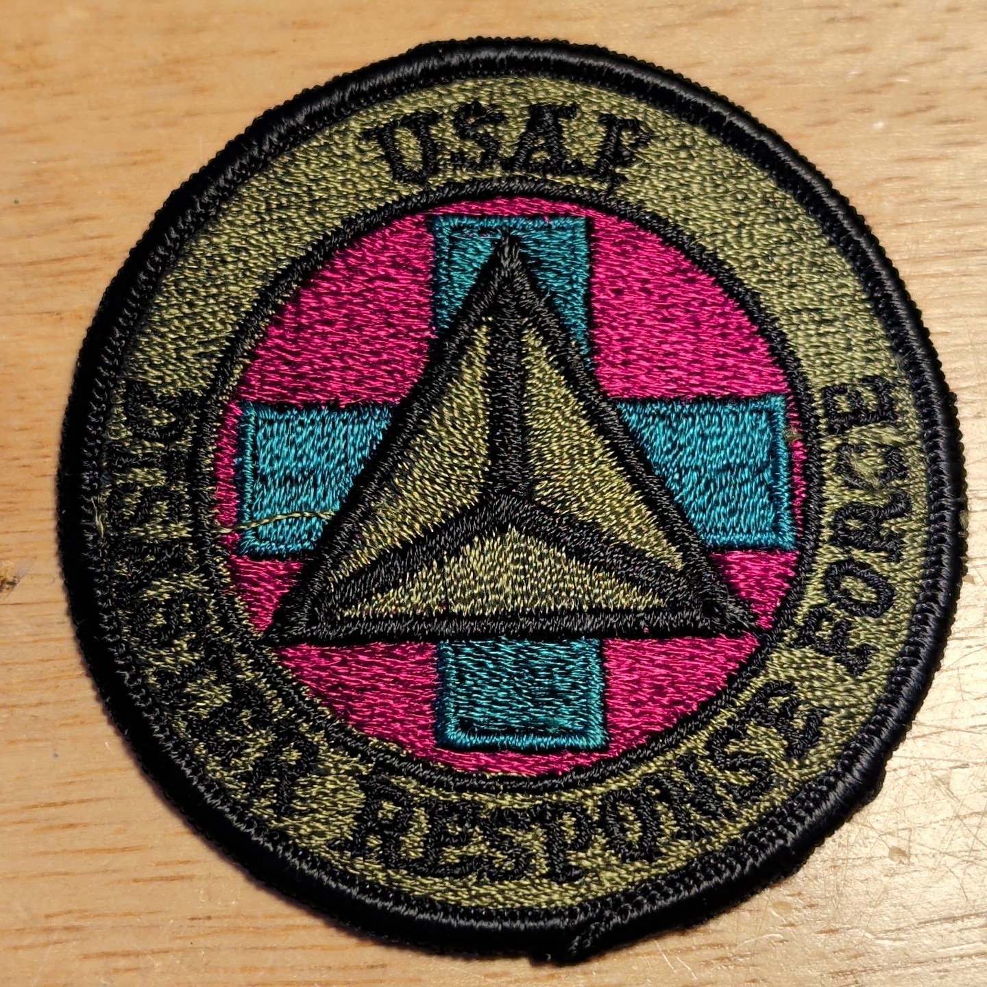 3" NOS USAF Disaster Response Force Military Air Force Tactical Patch Unused