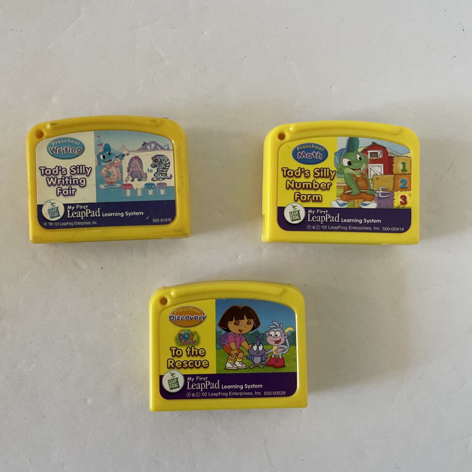 Leap Frog My First LeapPad Catridge Lot: Dora to the Rescue Number Farm Writing