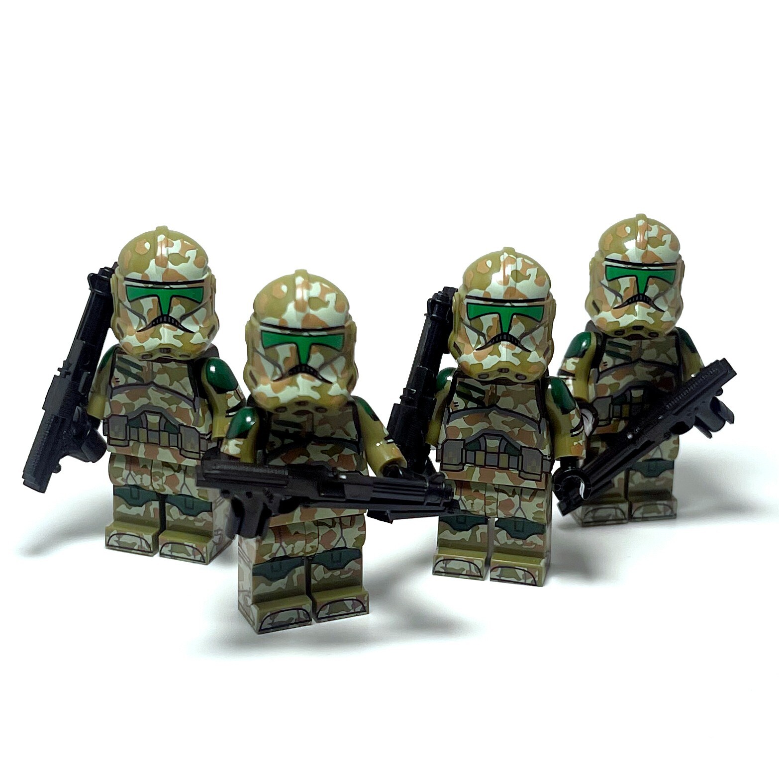 Kashyyyk Clone Troopers Custom Minifigures Starwars 41st Elite Corps Forest Camo